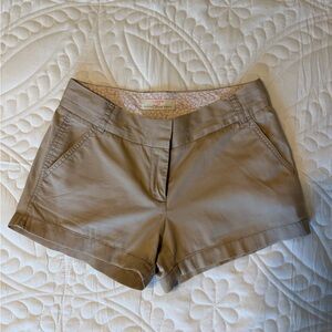 J. Crew Women’s Chino Shorts in light khaki